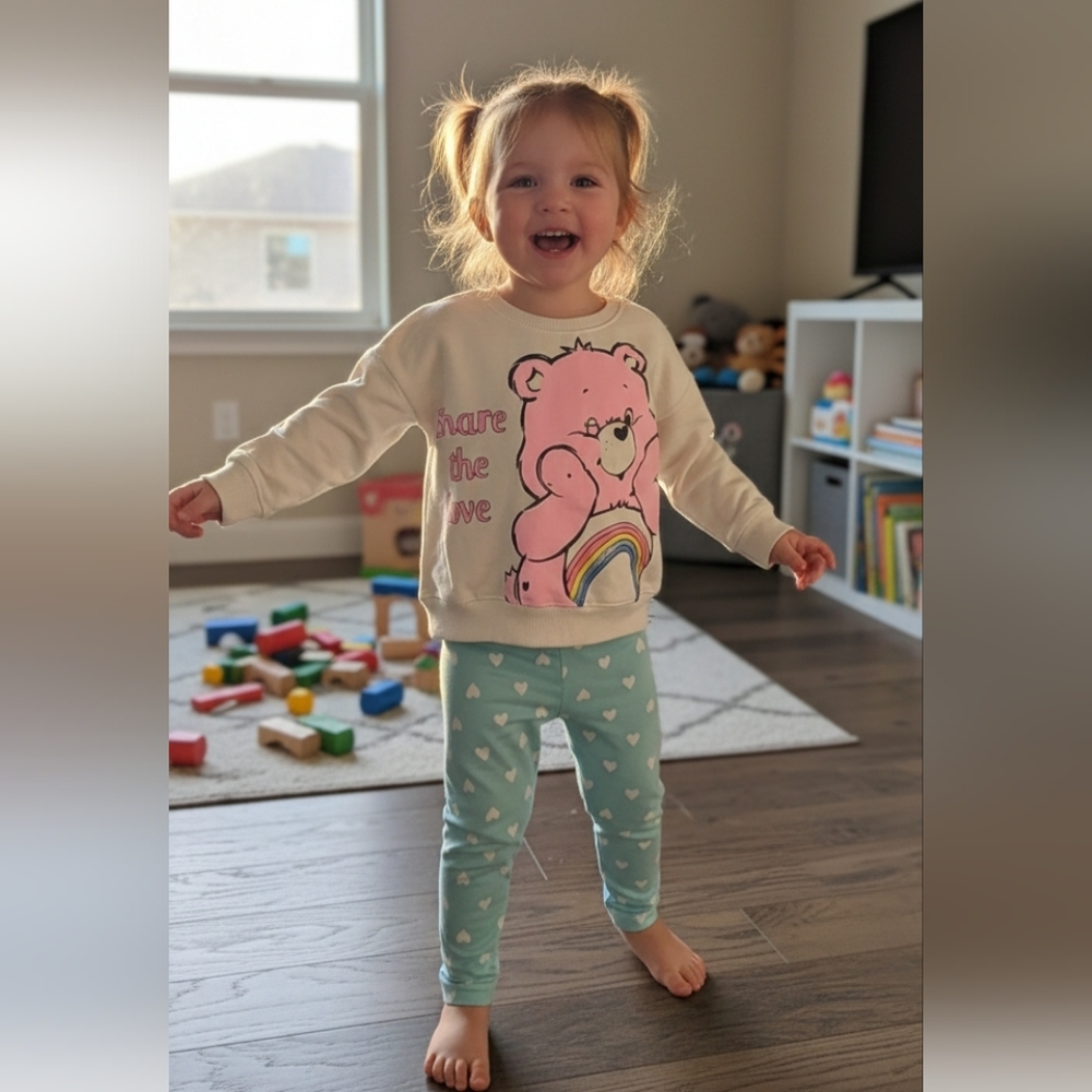 NWT Care Bears long sleeve shirt and pants set